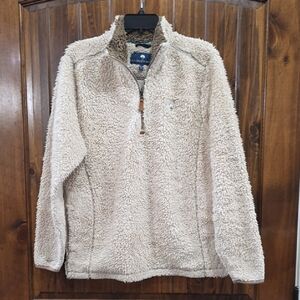 The Southern Shirt Company Cream Sherpa Hoodie